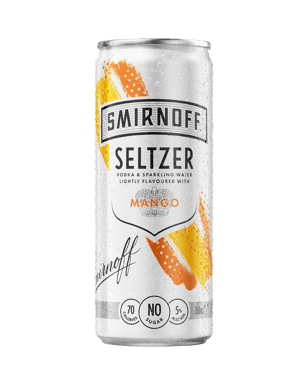Smirnoff Seltzer Mango Can 250ml  24 Case