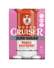 Vodka Cruiser Zero Sugar Mango And Raspberry 4.6% Cans 275ml  4 Pack