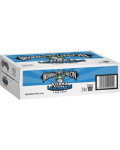 Brookvale Union Vodka Lemonade Cans 330ml  24 Case