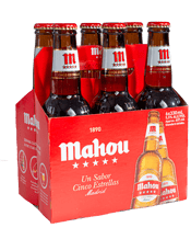 Mahou 5 Star 5.5pct Bottles 330ml  6 Pack