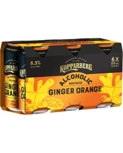 Kopparberg Orange Ginger Beer Cans 375ml  6 Pack