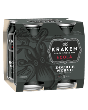 The Kraken Double Serve And Cola 8% Cans 320ml  4 Pack
