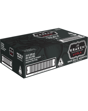 The Kraken Double Serve And Cola 8% Cans 320ml  24 Case