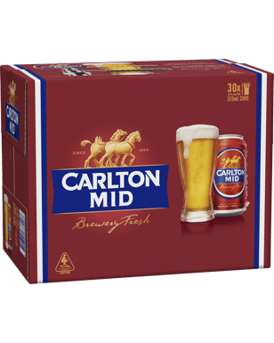 Carlton Mid Cans 375ml  30 Case