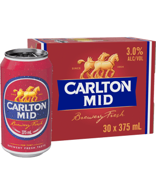 Carlton Mid Cans 375ml  30 Case