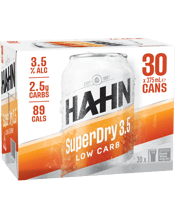 Hahn Super Dry 3.5% Cans 375ml  30 undefined