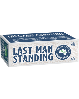 Last Man Standing Australian Lager Cans 375ml  24 Case