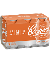 Coopers Dry 3.5 Lager Cans 375ml  6 Pack