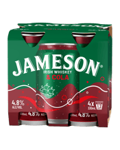 Jameson Cola 4.8% Cans 330ml  4 Pack