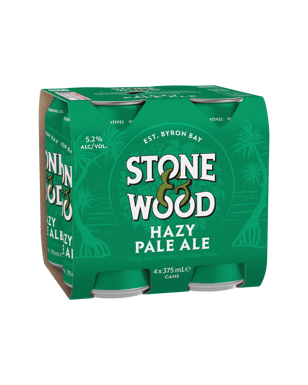 Stone & Wood Hinterland Hazy Pale Ale Can 375ml  4 Pack
