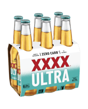 Xxxx Ultra Zero Carb Bottles 330ml  6 Pack