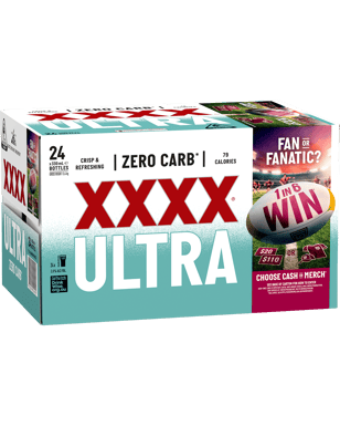Xxxx Ultra Zero Carb Bottles 330ml  24 Case