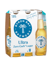 Byron Bay Brewery Ultra Zero Carb Bottles 330ml  6 Pack