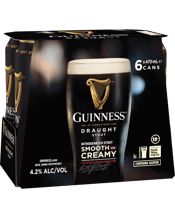 Guinness Draught Cans 470ml  6 Pack