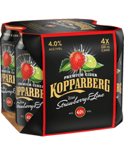 Kopparberg Strawberry & Lime Cider Cans 330ml  4 Pack