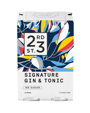 23rd Street Distillery Signature Gin & Tonic Cans 300ml  4 Pack