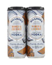 Billson’s Vodka With Mango & Coconut Cans 355ml  4 Pack