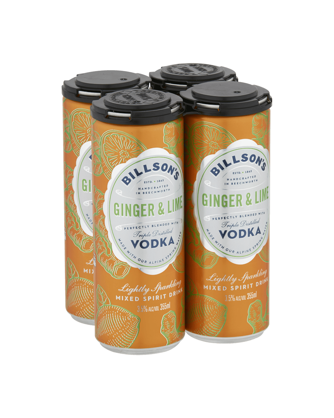 Buy Billsons Vodka & Pine Lime Cans 355ml online with (sameday FREE