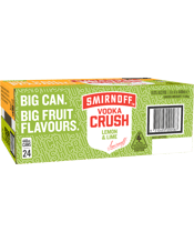 Smirnoff Crush Lemon Lime Cans 440ml  24 Case
