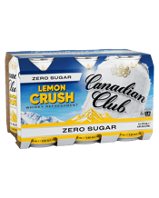 Canadian Club Lemon Crush Zero Sugar Cans 375ml  6 Pack