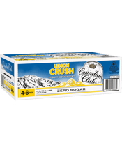 Canadian Club Lemon Crush Zero Sugar Cans 375ml  24 Case