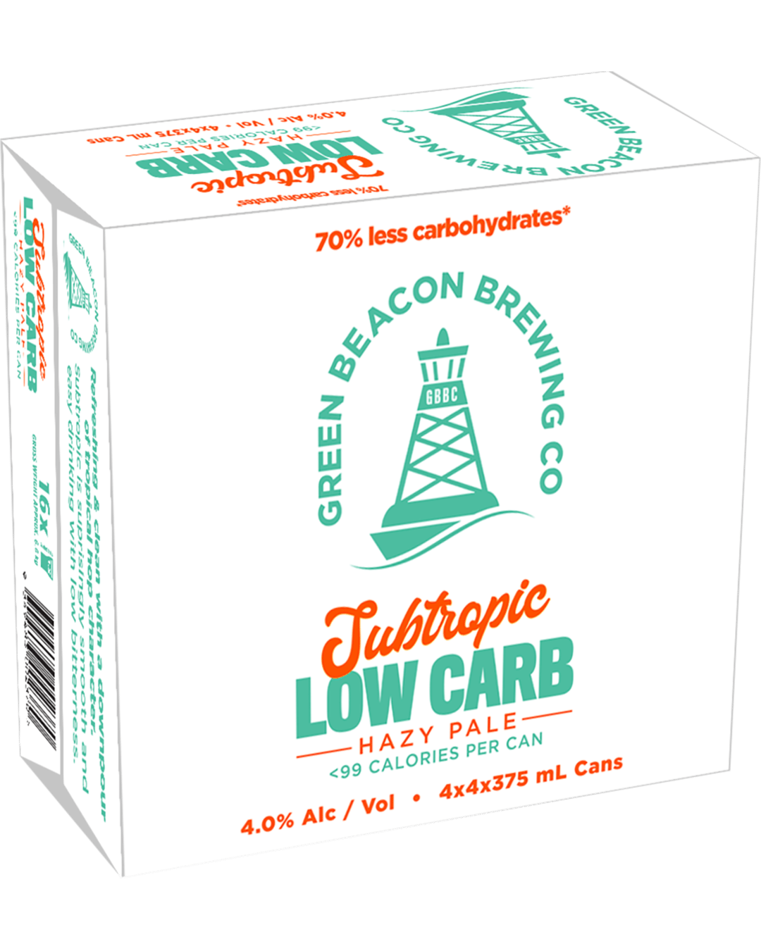 Buy Green Beacon Subtropic Low Carb Hazy Pale Can 375ml online with