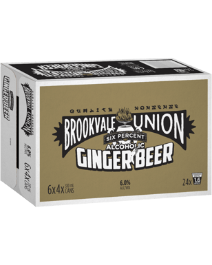 Brookvale Union Ginger Beer 6% Can 330ml  24 Case