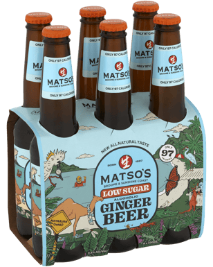 Matso's Lower Sugar Ginger Beer Bottles 330ml  6 Pack