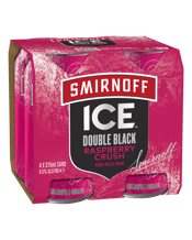 Smirnoff Ice Double Black Raspberry Crush Cans 375ml  4 Pack