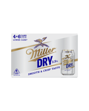 Miller Dry 3.5% Cans 355ml  24 Case