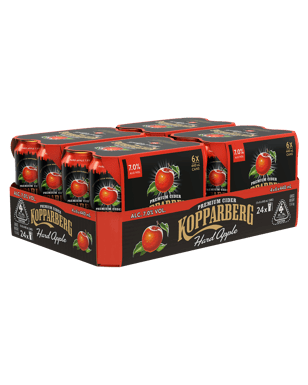 Kopparberg Hard Apple Cider 7% Cans 440ml  24 Case
