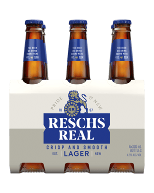 Reschs Real Lager Bottles 330ml  6 Pack