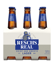 Reschs Real Lager Bottles 330ml  6 Pack
