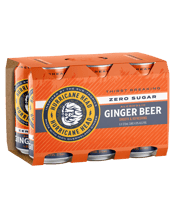 Hurricane Head Zero Sugar Ginger Cans 375ml  6 Pack