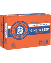 Hurricane Head Zero Sugar Ginger Cans 375ml  24 Case