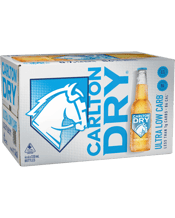 Carlton Dry Ultra Low Carb Bottles 330ml  24 Case