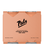 Pals Valencia Orange & Soda Cans 330ml  4 Pack