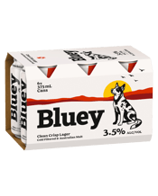 Bluey Ultra Crisp Lager Cans 375ml  4 Pack