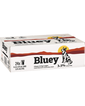 Bluey Ultra Crisp Lager Cans 375ml  24 Case