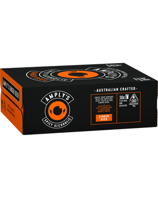 Amplys Spicy Alcoholic Ginger Beer Cans 10x375ml  3 Case