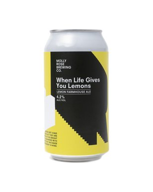Molly Rose When Life Gives You Lemons Lemon Farmhouse Ale Can  Can