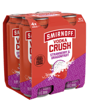 Smirnoff Crush Straw Cans 440ml  4 Pack
