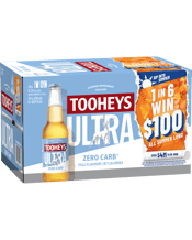 Tooheys Ultra Zero Carb Bottles  330ml  24 Case