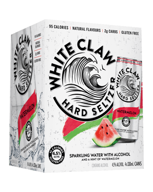 White Claw Hard Seltzer Watermelon 330ml  4 Pack