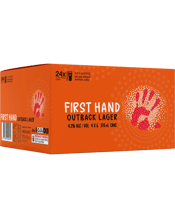 First Hand Beer Outback Lager Cans 375ml  24 Case