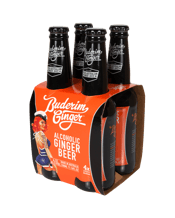 Buderim Alcoholic Ginger Beer Bottles 330ml  4 Pack