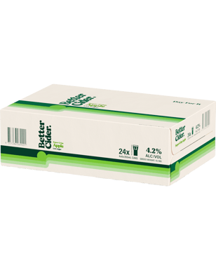 Better Cider Super Crisp Apple Cider Cans 355ml  24 Case