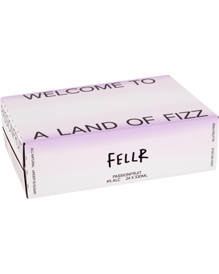 Fellr Passionfruit Brewed Alcoholic Seltzer Cans 330ml  16 Case