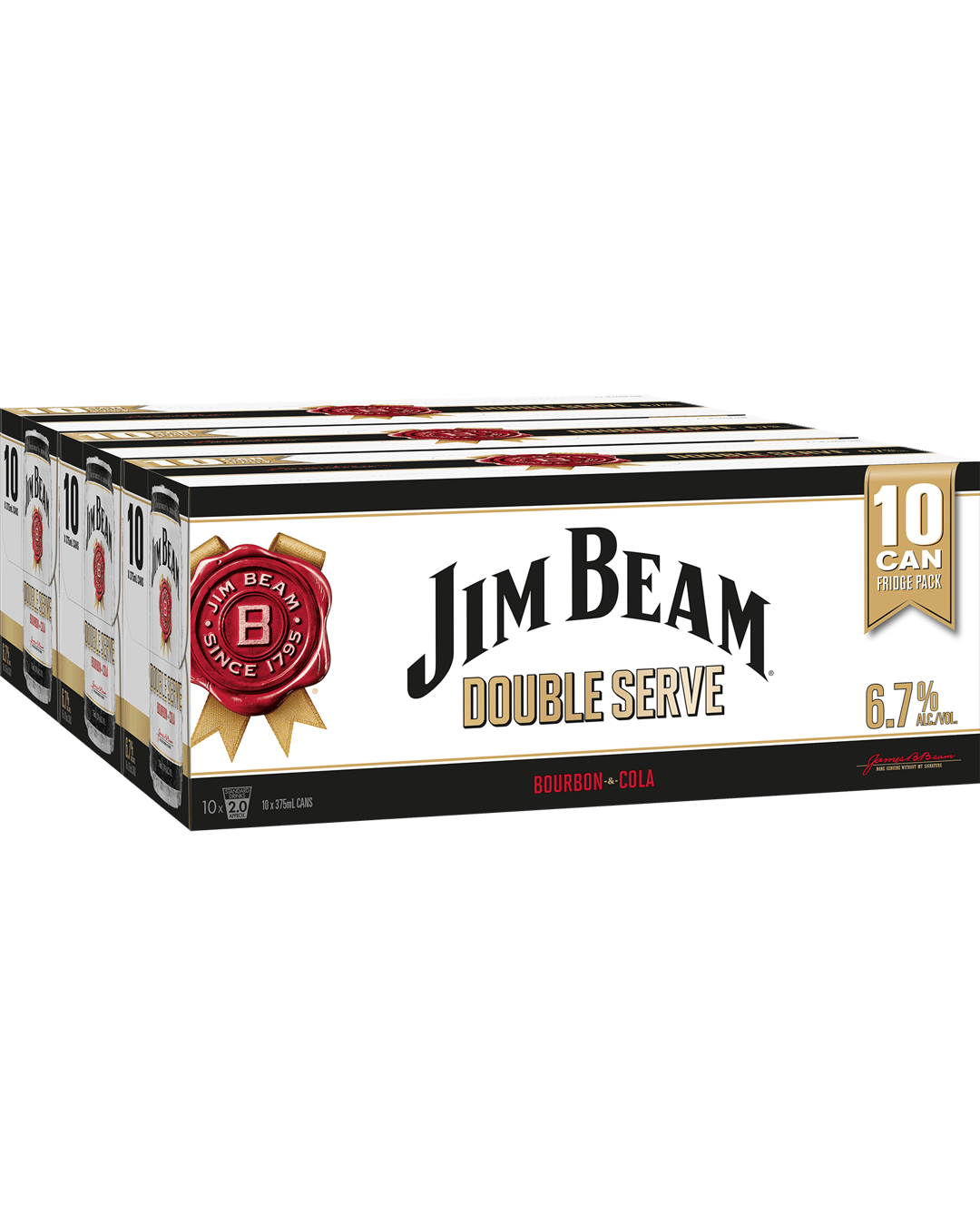 Buy Jim Beam White Double Serve Bourbon And Cola 67 Cans 10 Pac Online With Same Day Free