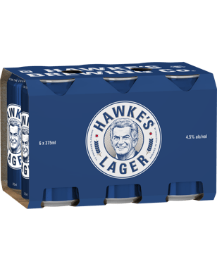 Hawke's Brewing Co. Lager Cans 375ml  6 Pack